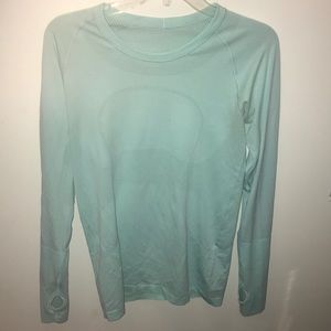 Aqua long sleeve scoop neck from Lululemon